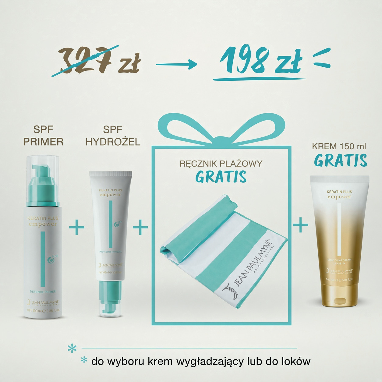 OCHRONA WŁOSÓW UV + RĘCZNIK PLAŻOWY GRATIS